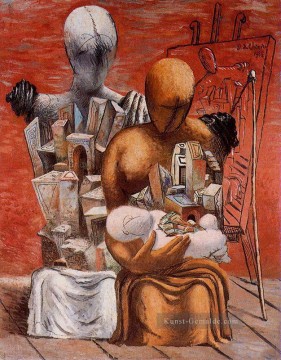  familie - Die Familie des Malers 1926 Giorgio de Chirico Metaphysischer Surrealismus